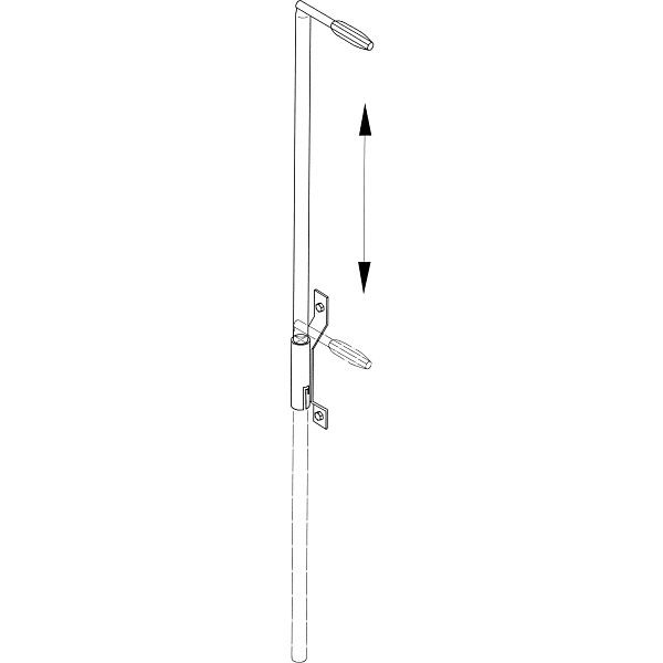 ZARGES Einstiegshilfe 1.600 mm, Stahl verzinkt, 47210