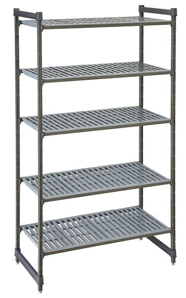 Cambro Camshelving® Basics Grundeinheit 5V 24X42X84 Matt-Graphit, CBU244284V5580