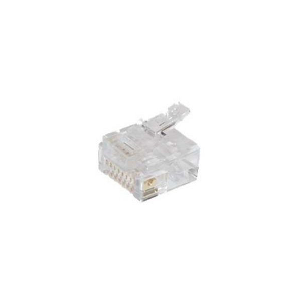 S-Conn Netzwerk-Modular Stecker RJ12 6polig, 6 Kontakte belegt, DEC-Ausführung, vergoldete Kontakte, 72050-DEC