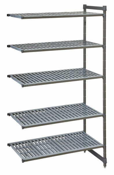 Cambro Camshelving®-Basics Anbauregal 5V 24X36X84 Matt-Graphit, CBA243684V5580