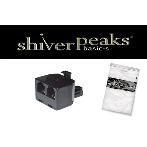 shiverpeaks BASIC-S, Western-Stecker 6/6 auf 2 Western-Kupplung 6/6, Festadapter, BS71230-6