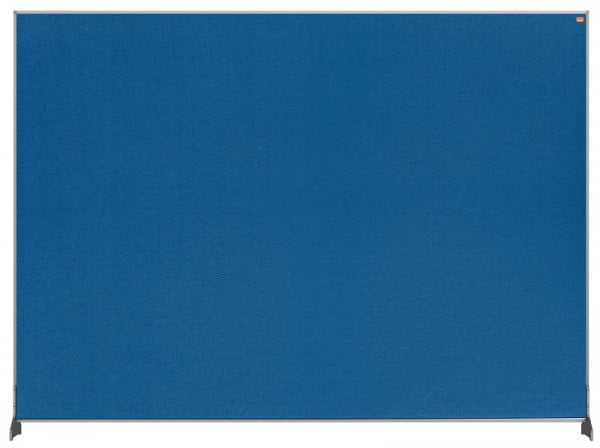 Nobo Impression Pro Schreibtisch-Trennwand Filz 140x100cm, Farbe: Blau, 1915505