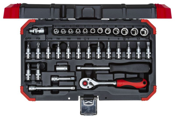 GEDORE red Steckschlüssel Satz 1/4 SW4-13mm 33-teilig, 3300051