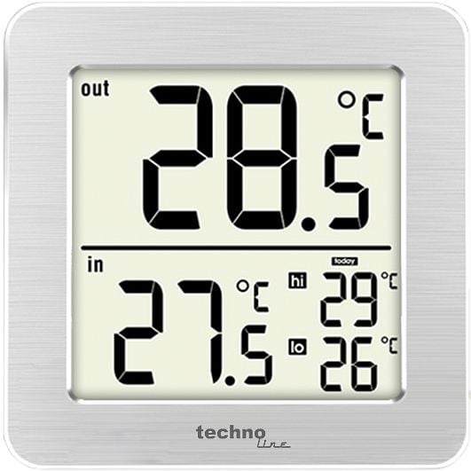 Technoline Temperaturstation, Abmaße: 81 x 81 x 13 mm, WS 7049