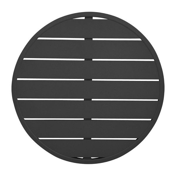 Bolero schwarze runde Aluminium Tischplatte 580mm, FX039