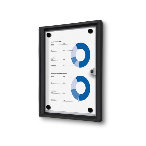 Showdown Displays Schaukasten Innen Economy Schwarz (1xA4), SCXS1xA4C9005