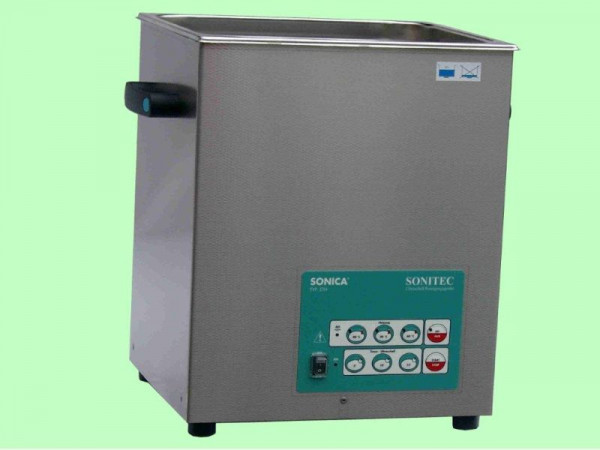 SONITEC Ultraschall Kompaktwanne 9,5 Liter, Regeltemperaturen: 40°C, 50°C oder 60°C, 3300ETH