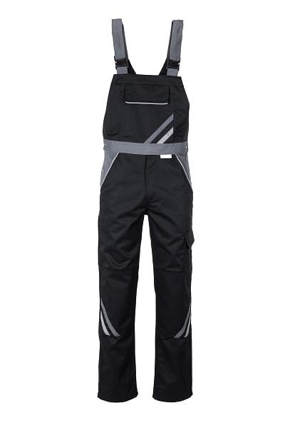 Planam Highline Latzhose, schwarz/schiefer/zink, Größe 50, 2712050