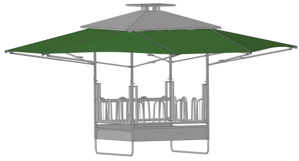 Patura Schwimmerventil-Becken Compact Modell 2 Doppeltränke, robuste Kunststoffschale, 380204