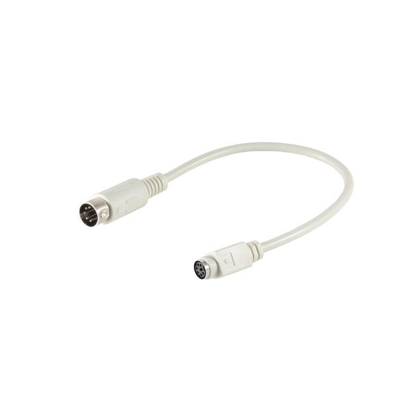 shiverpeaks BASIC-S, PS 2 Adapter, 6-pol Mini DIN-Kupplung auf 5-pol DIN-Stecker, 0,2m, BS78396