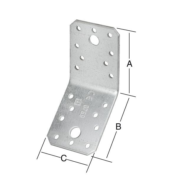 Vormann Streben-Verbinder 90 x 90 x 65 sendzimir verzinkt, VE: 50 Stück, 071108000