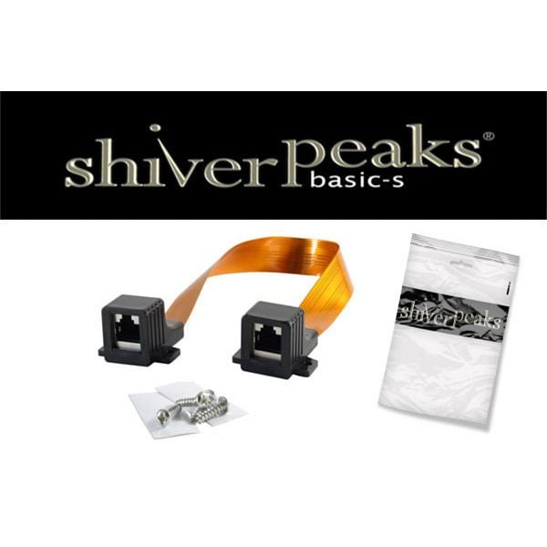 shiverpeaks BASIC-S, RJ45 Fensterdurchführung, transparent, Länge 22,5cm. Gesamtlänge inkl. Stecker 30 cm, BS08-001010