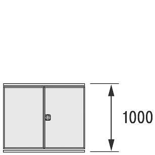 BITO Flügeltür 1300x1075 RAL7035 Set, 29953