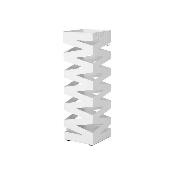 SONGMICS Schirmständer quadratisch Weiß, LUC16W