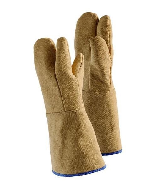 Jutec 3-Fingerhandschuh PBI bis 750°C Kontakthitze, 40 cm abriebfest, H113B240-PBI