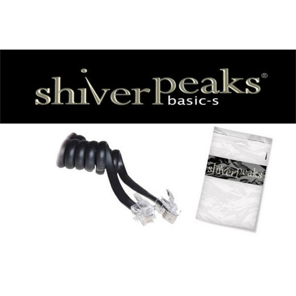 shiverpeaks BASIC-S-Telefonhörer Spiralkabel-Kabel 2x 4P4C, schwarz, 4,0m, BS70135