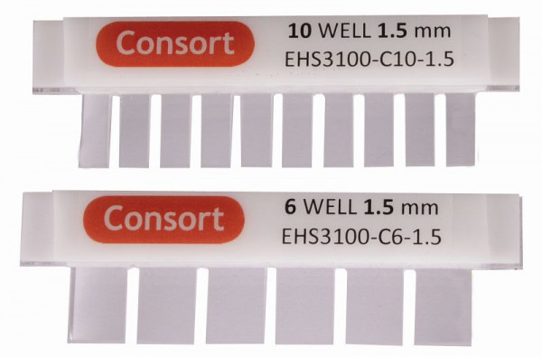 Consort Kamm 10 Proben, 1,5 mm, Zubehör zum EVS3300-Serie-Elektrophorese-System, EVS3300-C10-1.5