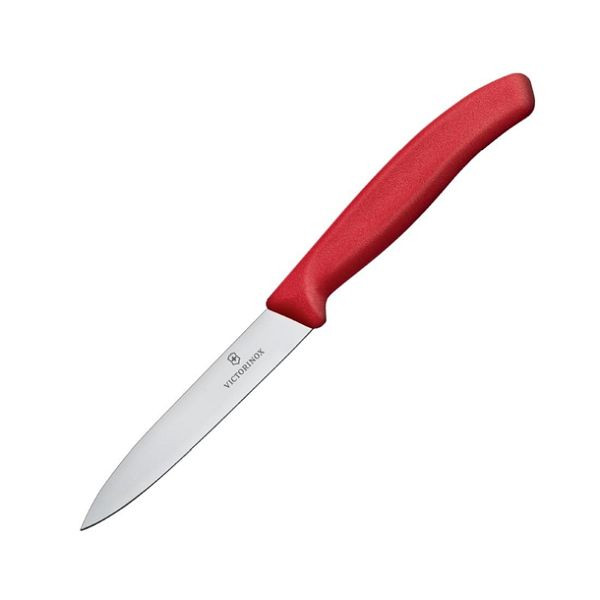 Victorinox Schälmesser Spitz 10cm Rot, CX750