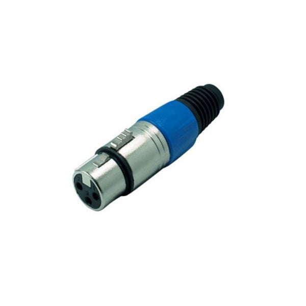 S-Conn XLR-Kupplung, blau, 55022-B