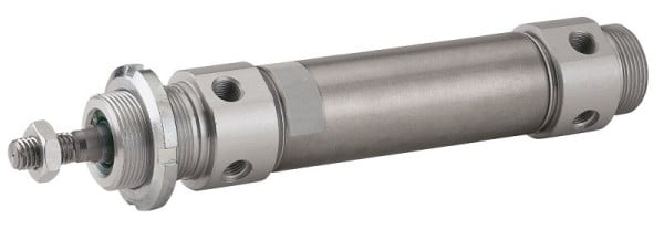 timmer ZTI-RST6040/080, Rundzylinder, Kolben-Ø: 40mm, Hub: 80mm, Temperaturbereich: 0°C bis +80°C, Arbeitsdruck: 1 bis 10 bar, 30540772