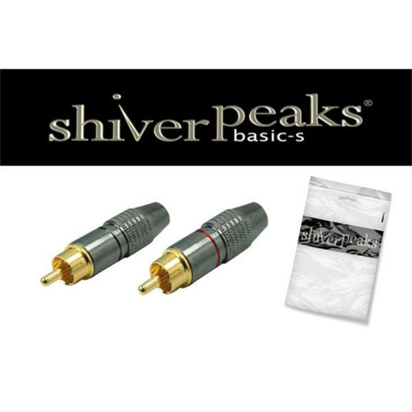 shiverpeaks BASIC-S, Cinchstecker, Bronze Metall, rot und schwarz, BS52024-SET