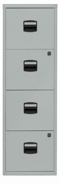 Bisley Hängeregistraturschrank PFA, 4 HR-Schubladen, silber, PFA4F355