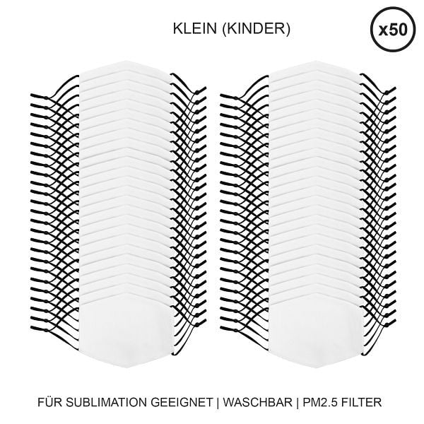 Monster Gesichtsmasken, Klein, 50er Packung, 27691