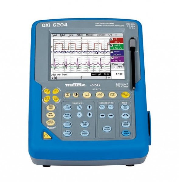 Chauvin Arnoux OXi6204, Digital-Oszilloskop, mit isolierten Kanälen, 4 x 200 MHz, OXI6204