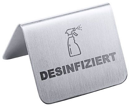 Contacto Schild DESINFIZIERT, 1053/004