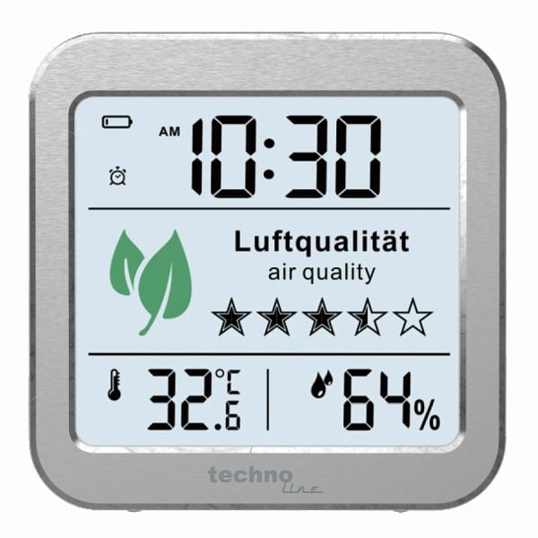 Technoline Luftgütemonitor, Abmaße: 82 x 82 x 25 mm, WL 1020