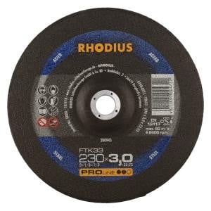 Rhodius PROline FTK33 Freihandtrennscheibe, Durchmesser [mm]: 230, Stärke [mm]: 3, Bohrung [mm]: 22.23, VE: 25 Stück, 200943