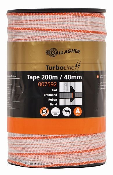 Gallagher TurboLine Breitband 40mm 200m weiß, 007592