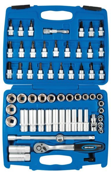 SW-Stahl Steckschlüsselsatz, 3/8", 61-teilig, S2229