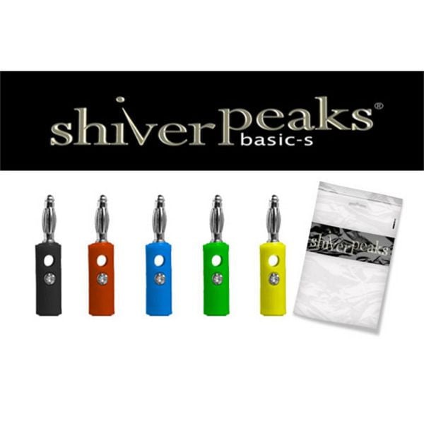 shiverpeaks BASIC-S, Bananenstecker-Set, 5 teilig, blau, gelb, grün, rot, schwarz, BS56200-SET