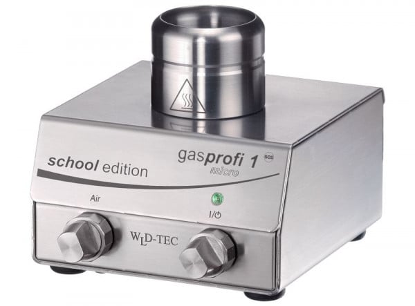 WLD-Tec Gasprofi 1 SCS micro school edition, Sicherheitslaborgasbrenner, mit Tasten Funktion, 6.007.000