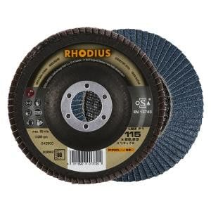 Rhodius PROline LSZ F1 Lamellenschleifscheibe, Durchmesser [mm]: 115, Bohrung [mm]: 22.23, VE: 10 Stück, 202662