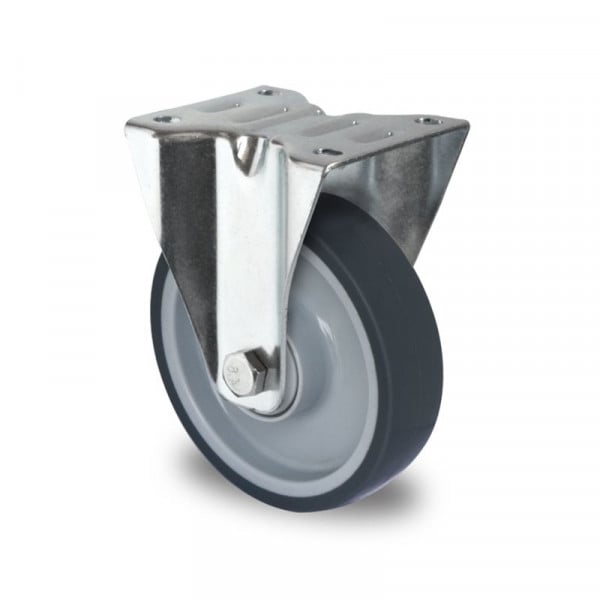 Cascoo Bockrolle, Cascoo Basics, Ø 125 mm, TPE, Mittiges Kugellager, Traglast: 120 kg, FBP32W0125P2V2B32