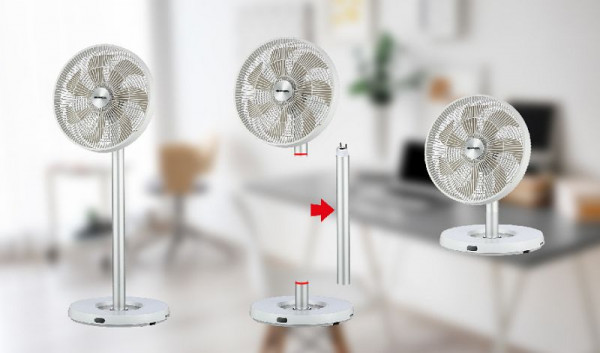 Sonnenkönig FLEX FAN - Tischventilator, 25 W, 33.5 x 49-90 x 33.5 cm, 10510562