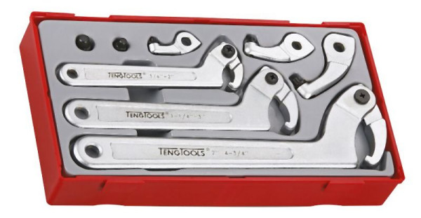 Teng Tools Haken- & Stiftschlüssel-Set, TT1, 8 Teile, TTHP08
