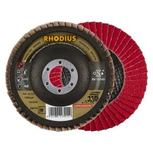 Rhodius TOPline JUMBO SPEED Lamellenschleifscheibe, Durchmesser [mm]: 115, Bohrung [mm]: 22.23, VE: 10 Stück, 208744