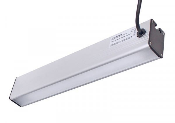 LED2WORK Arbeitsplatzleuchte PROFILED AC 1200mm, 5200-5700K, dimmbar, Abdeckung Mikroprismen, 36W, SCHUKO+3m, 220-240V AC, 150814-04