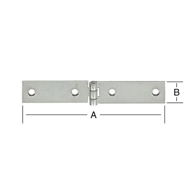 Vormann schmale Tischbänder, gerollt, 100 x 20 verzinkt, VE: 10 Stück, 092087000