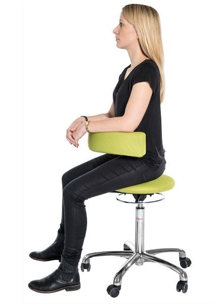 Global Professional Seating Saturn Hockerstuhl mit drehbarer Rückenlehne, grün 3D Runner, 43244722