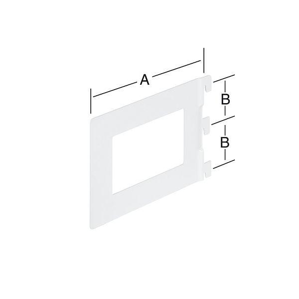 Vormann Bücherbügel 142 x 50 mm, weiß, VE: 20 Stück, 062707142W