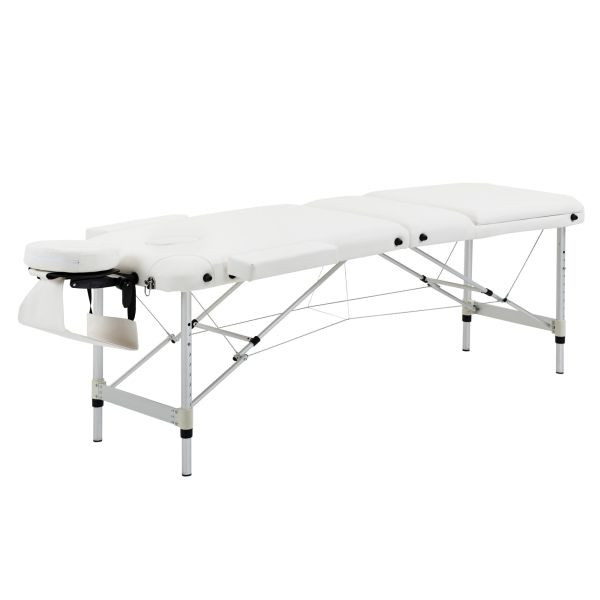 HOMCOM Massageliegen verstellbarer Massagetisch Massagebett Alu Kunststoff, 700-039WT