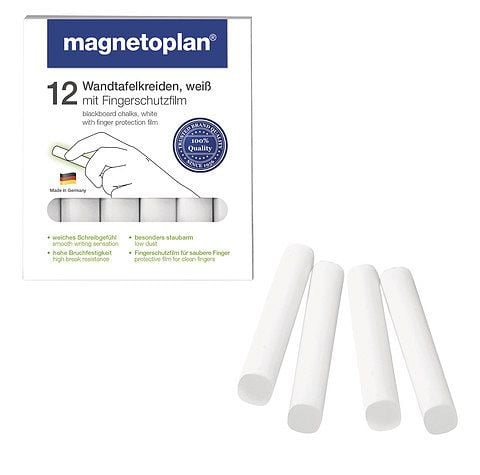 Magnetoplan Kreide weiß, VE: 12 Stück, 12307