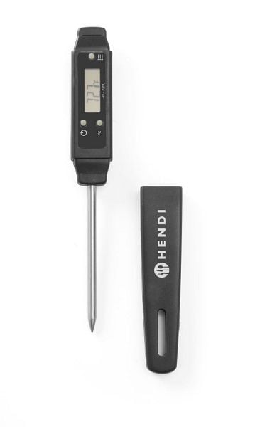 Hendi Taschenthermometer mit Sonde, Edelstahl, ergonomischer Griff, 271209