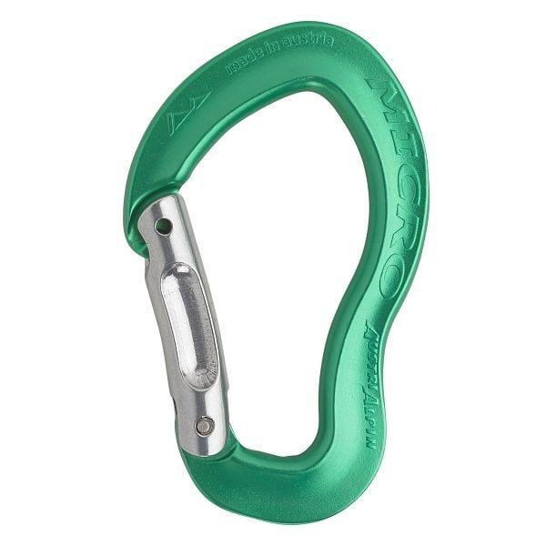 AustriAlpin Karabiner MICRO Drahtbügel, gerader Schnapper, eloxiert, VE: 40 Stück, KM06BM-N