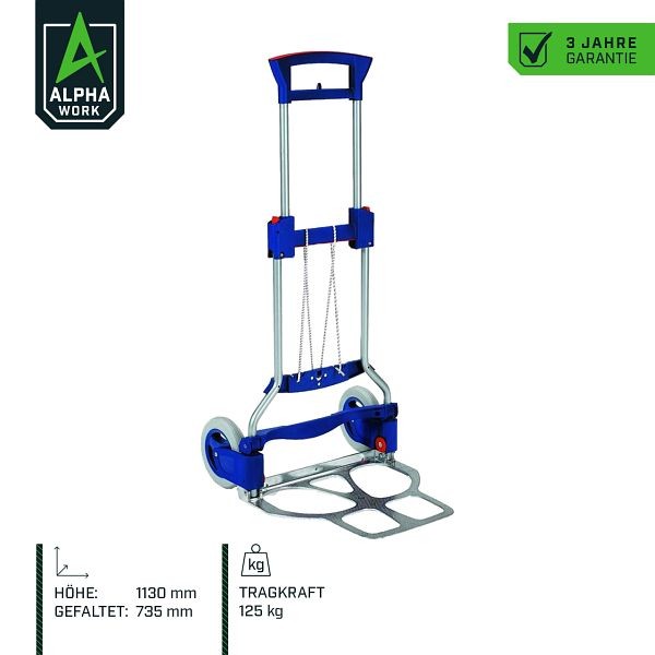 Alpha Work Transportkarre Basic, 125 kg Tragkraft, 07751