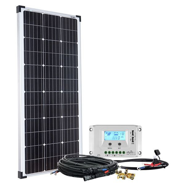 Offgridtec basicPremium-L 100W Solaranlage 12V Komplettsystem, 4-01-002600